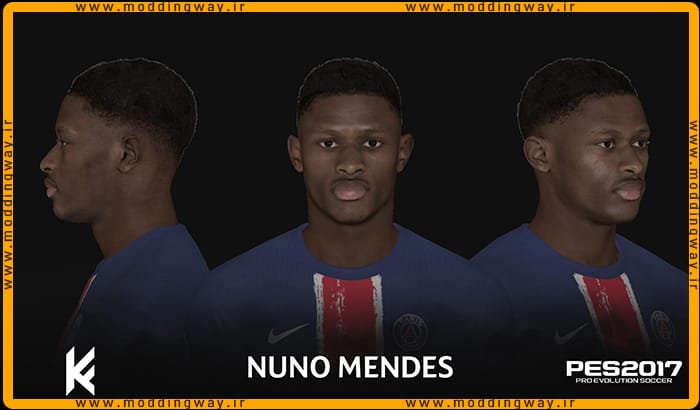 فیس Nuno Mendes برای PES 2017 - آپدیت 23 مهر 1403