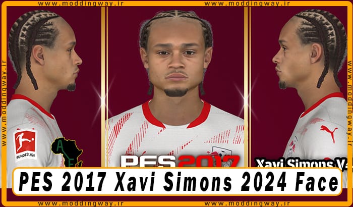 فیس Xavi Simons برای PES 2017 - آپدیت 27 مهر 1403