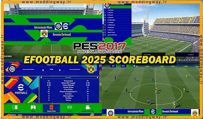 اسکوربرد EFOOTBALL 2025