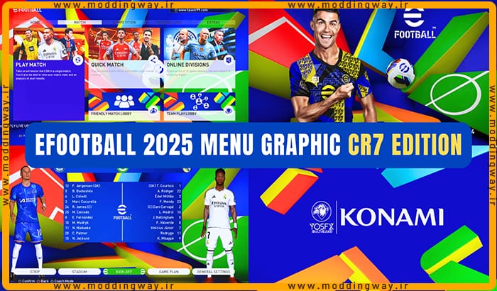 منو گرافیکی Cristiano Ronaldo Edition