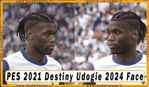 فیس Destiny Udogie برای PES 2021 - آپدیت 15 مهر 1403