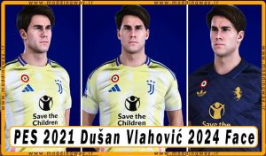 فیس Dušan Vlahović برای PES 2021 - آپدیت 8 آبان 1403