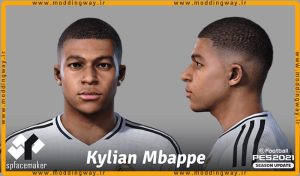 فیس Kylian Mbappe 2024 برای PES 2021 - آپدیت 15 مهر 1403