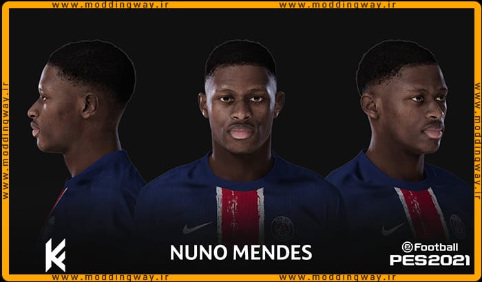 فیس Nuno Mendes برای PES 2021 - آپدیت 22 مهر 1403