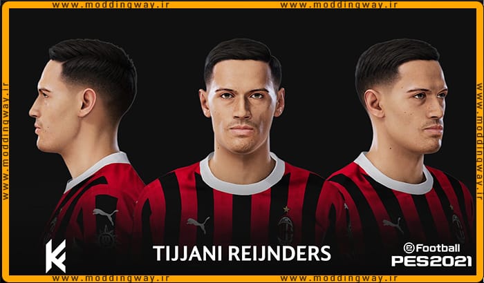 فیس Tijjani Reijnders برای PES 2021 - آپدیت 15 مهر 1403