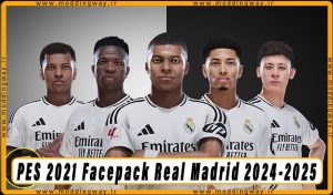 فیس پک Real Madrid 2024-2025 برای PES 2021