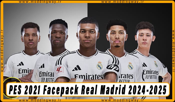 فیس پک Real Madrid 2024-2025 برای PES 2021