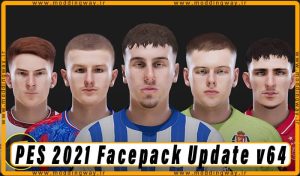 فیس پک Facepack Update Vol.64 برای PES 2021