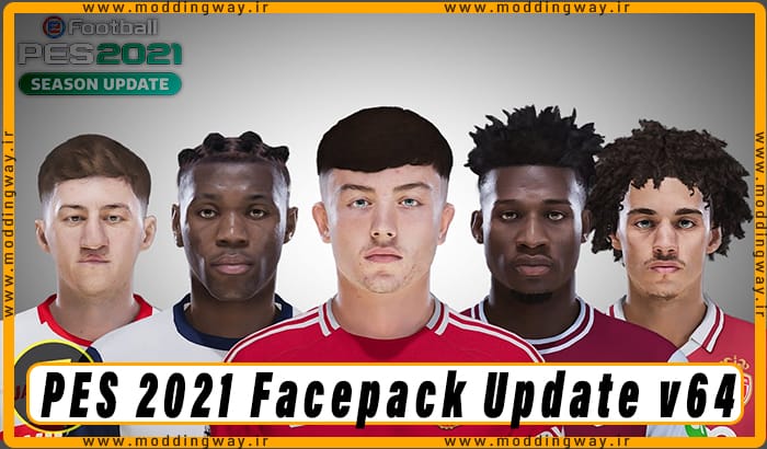 فیس پک Facepack Update Vol.64 برای PES 2021