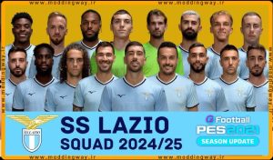 فیس پک SS Lazio 2024-2025 برای PES 2021