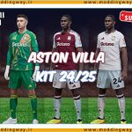 کیت پک 2025-2024 Aston Villa برای PES 2021