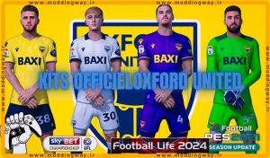 کیت پک Oxford United 24-25 برای PES 2021