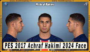 فیس Achraf Hakimi برای PES 2017 - آپدیت 3 آذر 1403