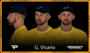 فیس Guglielmo Vicario برای PES 2017 - آپدیت 3 آذر 1403