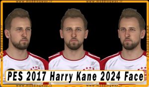 فیس Harry Kane برای PES 2017 - آپدیت 2 آذر 1403