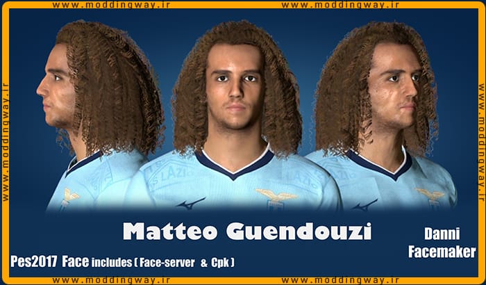 فیس Matteo Guendouzi برای PES 2017 - آپدیت 4 آذر 1403