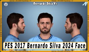 فیس Bernardo Silva برای PES 2017 - آپدیت 4 آذر 1403