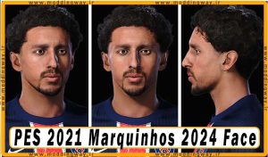 فیس Marquinhos برای PES 2021 - آپدیت 1 آذر 1403