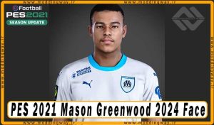 فیس Mason Greenwood برای PES 2021 - آپدیت 1 آذر 1403