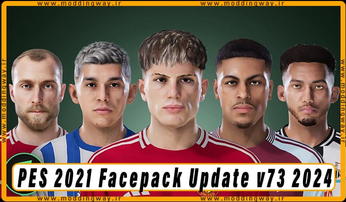 فیس پک Facepack Update Vol.73 برای PES 2021