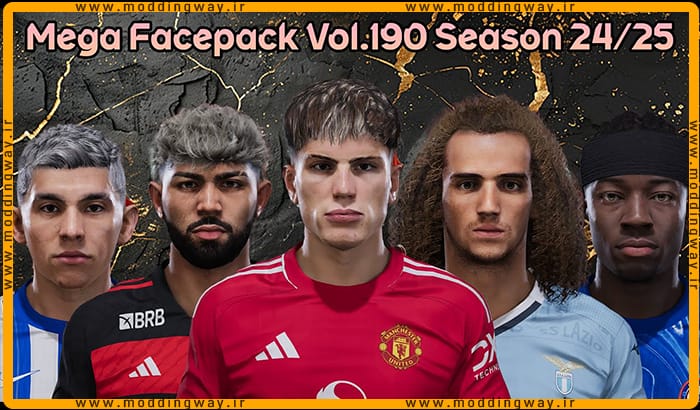 فیس پک new season 24/25 v190 برای PES 2021