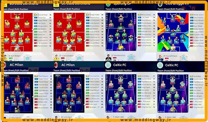 مینی فیس پک UCL 2024-25