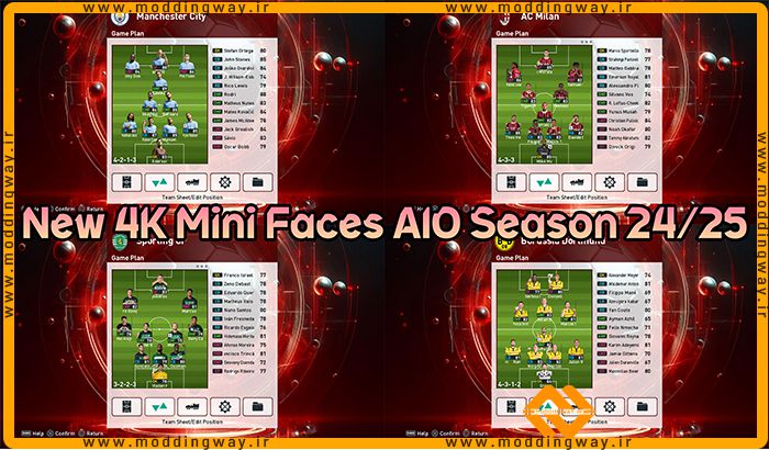 مینی فیس پک 4K AIO Season 24-25