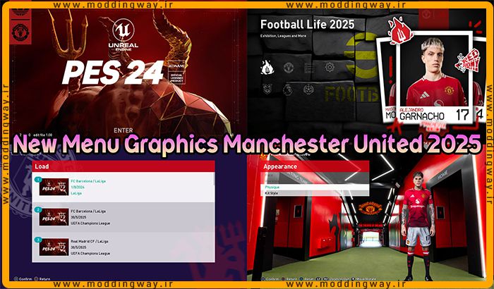 گرافیک منو Manchester United 2025