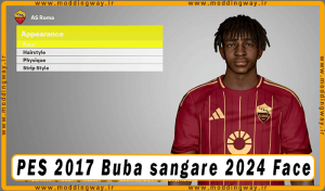فیس Buba sangare برای PES 2017