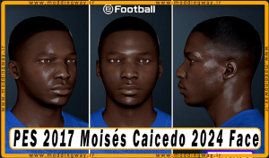 فیس Moisés Caicedo برای PES 2017 - آپدیت 30 آذر 1403