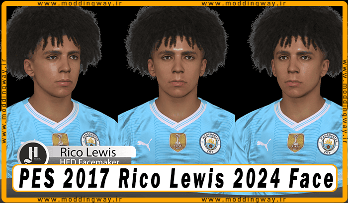 فیس Rico Lewis برای PES 2017 - آپدیت 4 دی 1403