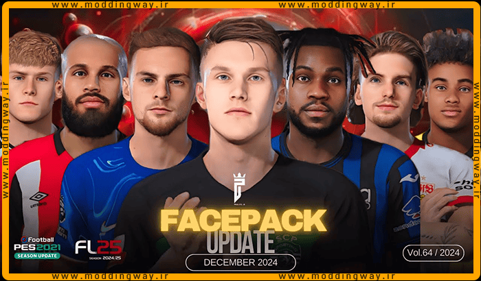فیس پک FL25 Facepack Update v64 برای PES 2021