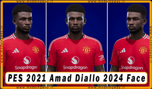 فیس Amad Diallo برای PES 2021 - آپدیت 5 دی 1403