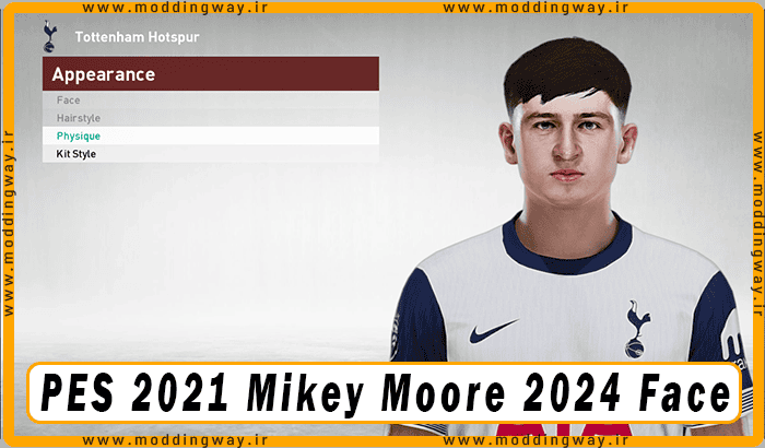 فیس Mikey Moore برای PES 2021 - آپدیت 30 آذر 1403