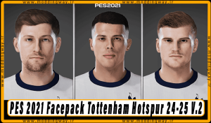 فیس پک Tottenham Hotspur 24/25 V.2 برای PES 2021