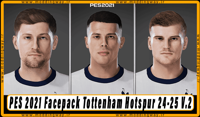 فیس پک Tottenham Hotspur 24/25 V.2 برای PES 2021