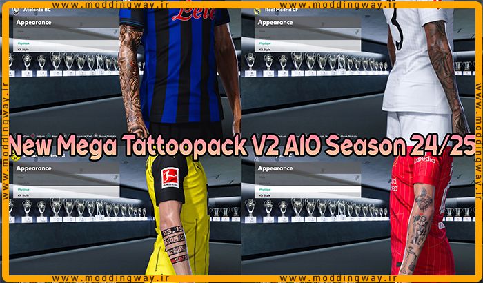مگا تتو پک Season 24-25