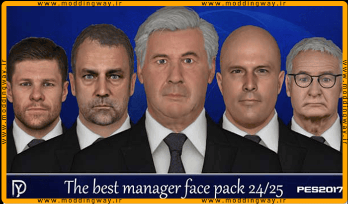 فیس پک Best Manager 2024-25 برای PES 2017