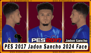 فیس Jadon Sancho برای PES 2017 - آپدیت 13 دی 1403