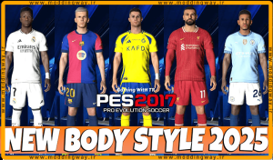 ماد مدل بدن BODY STYLE 2025 UPDATE برای PES 2017