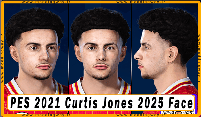فیس Curtis Jones برای PES 2021 - آپدیت 14 دی 1403