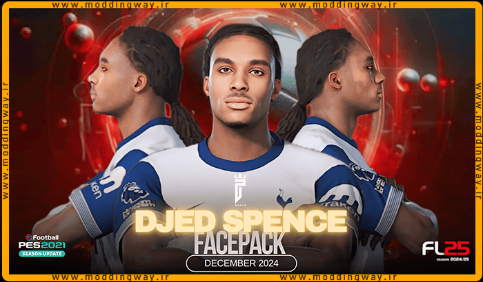 فیس Djed Spence برای PES 2021 - آپدیت 13 دی 1403