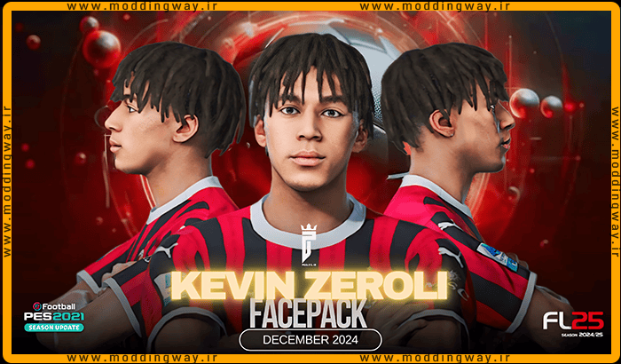 فیس Kevin Zeroli برای PES 2021 - آپدیت 13 دی 1403