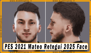فیس Mateo Retegui برای PES 2021 - آپدیت 14 دی 1403