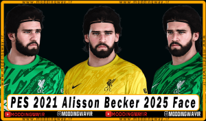 فیس Alisson Becker برای PES 2021 - آپدیت 26 اسفند 1403