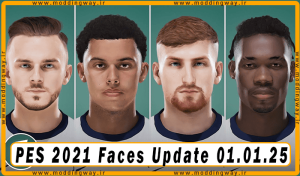 فیس پک Update 01.01.25 برای PES 2021