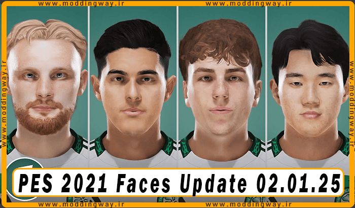 فیس پک Update 02.01.25 برای PES 2021