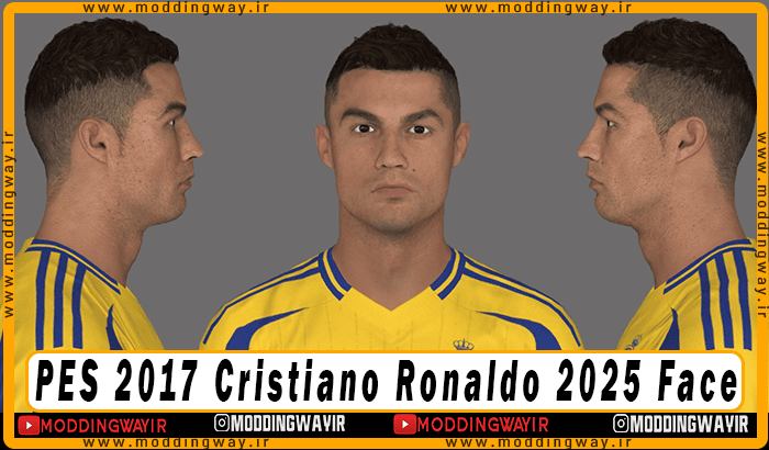 فیس Cristiano Ronaldo برای PES 2017 - آپدیت 30 بهمن 1403