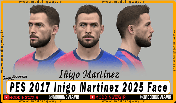 فیس Inigo Martinez برای PES 2017 - آپدیت 10 اسفند 1403