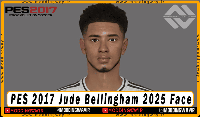 فیس Jude Bellingham برای PES 2017 - آپدیت 30 بهمن 1403
